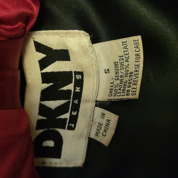 DKNY Vintage Genuine Leather Jacket Rare Find - Picture 6 of 14